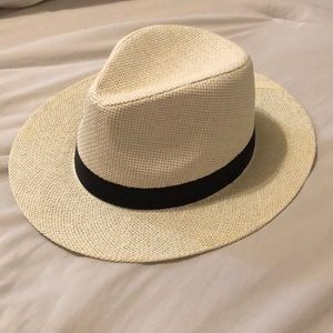 Woven Wide Brim Hat
